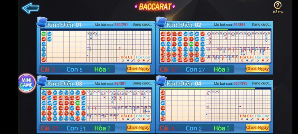 Sảnh game bài Baccarat IWIN